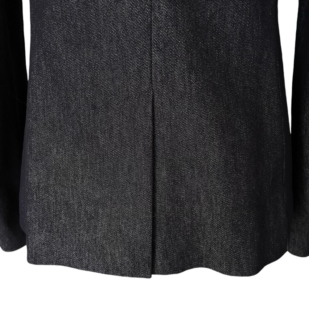 Theory Double Breasted Stretch Denim Navy Blazer NWT - Picture 9 of 16